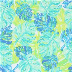 Art Gallery Fabrics tropical knit leaf pattern