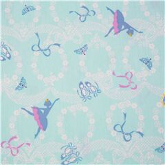 Ballerina blue oxford fabric Japan tiara ballet shoes