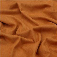 Butter Suede knit solid cinnamon brown fabric by Robert Kaufman