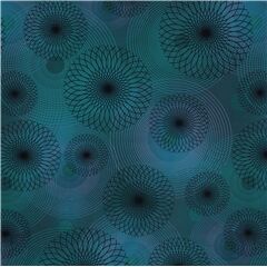 Robert Kaufman green purple spiral circles swimwear knit fabric