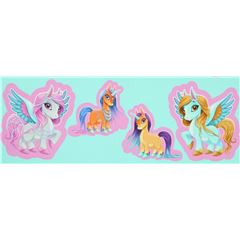 Stenzo Textiles green magical unicorn knit fabric