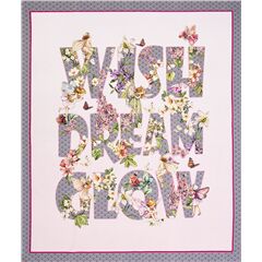 Wish Dream Glow panel fabric Michael Miller Flower Fairies US