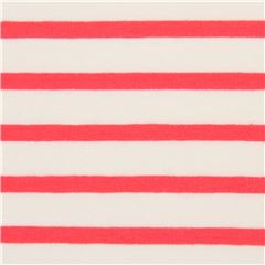 coral-pink stripe Art Gallery Fabrics knit fabric