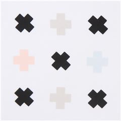 cross plus sign white knit by Art Gallery Fabrics
