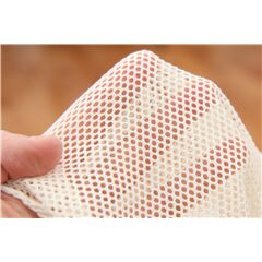 lightweight cream mesh fabric