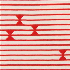 red stripe and bow Art Gallery Fabrics knit fabric