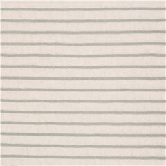 smooth knit fabric from Japan wobbly stripes in grey on white cotton