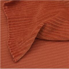 solid brown Stof Fabrics Avalana Velour Corduroy knit fabric
