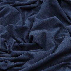 solid dark blue Navy Robert Kaufman knit fabric Laguna Jersey Heather