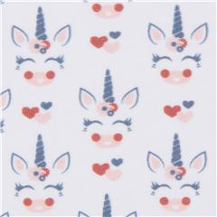 white unicorn Copenhagen Print Factory knit fabric